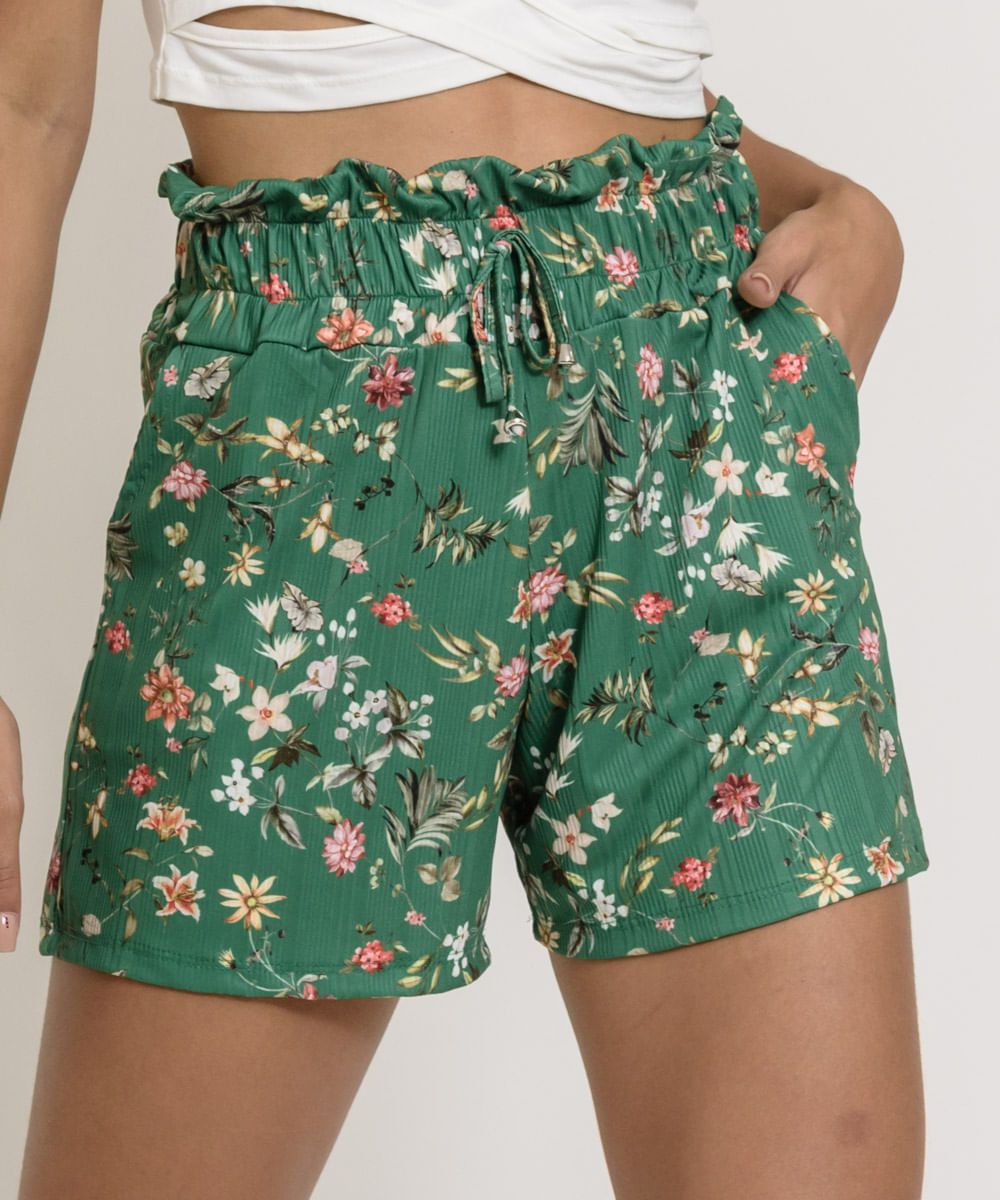 short feminino curto de malha