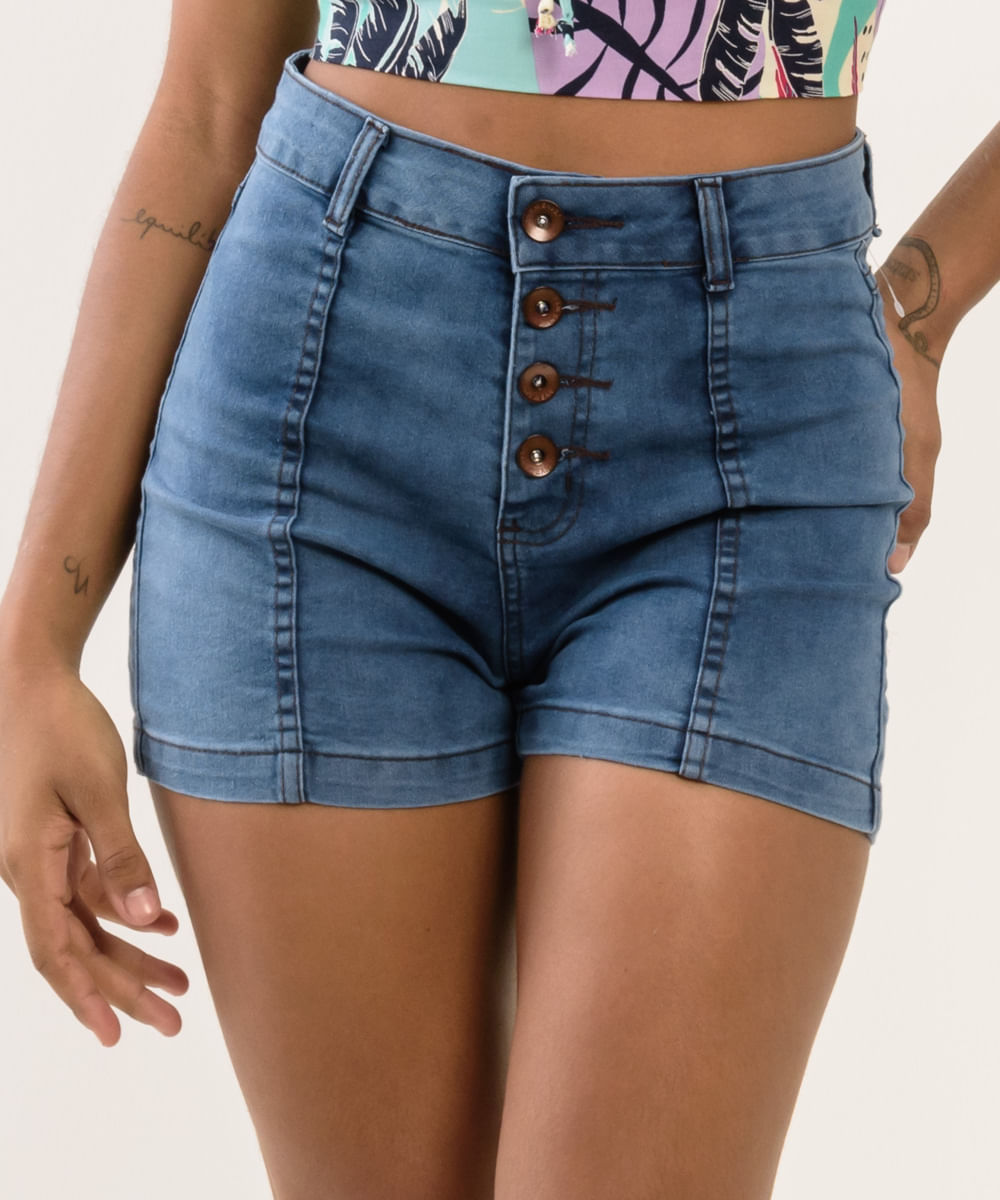 Short-Feminino-Jeans-com-Lycra-e-Recorte-Frontal